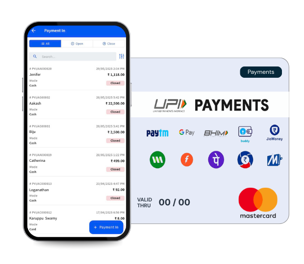 Payments mockup