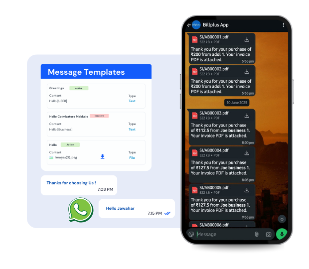 WhatsApp mockup